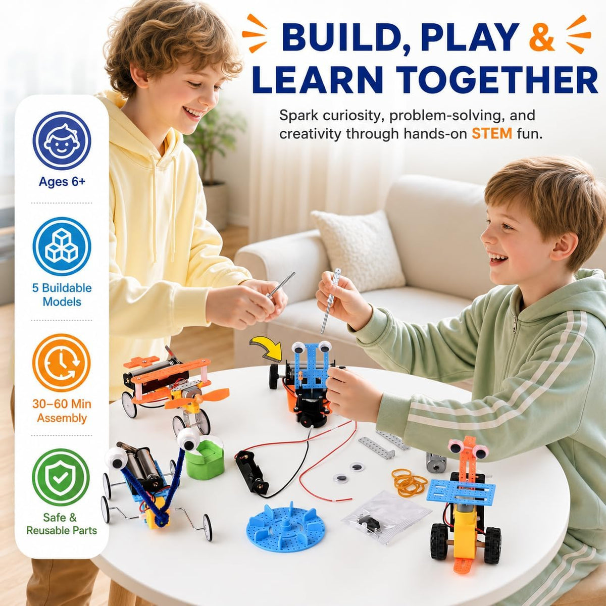 Young Inventor 5-in-1 Robot Lab
