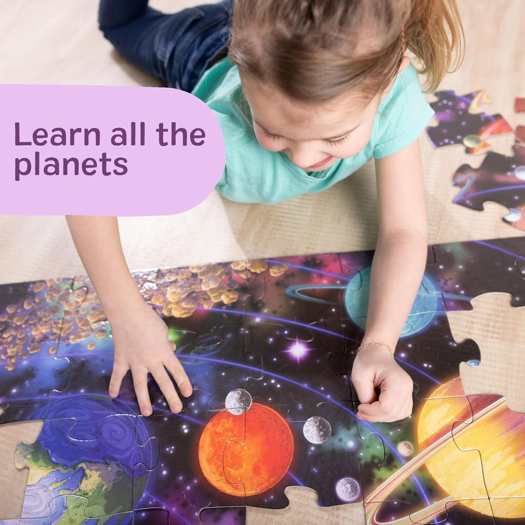 Piece Together the Solar System Jumbo Floor Puzzle for Kids Ages 3+