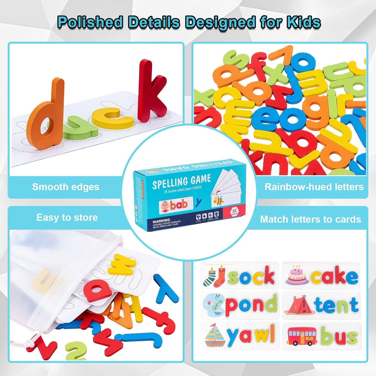 Little Spellers Wooden Word Builder