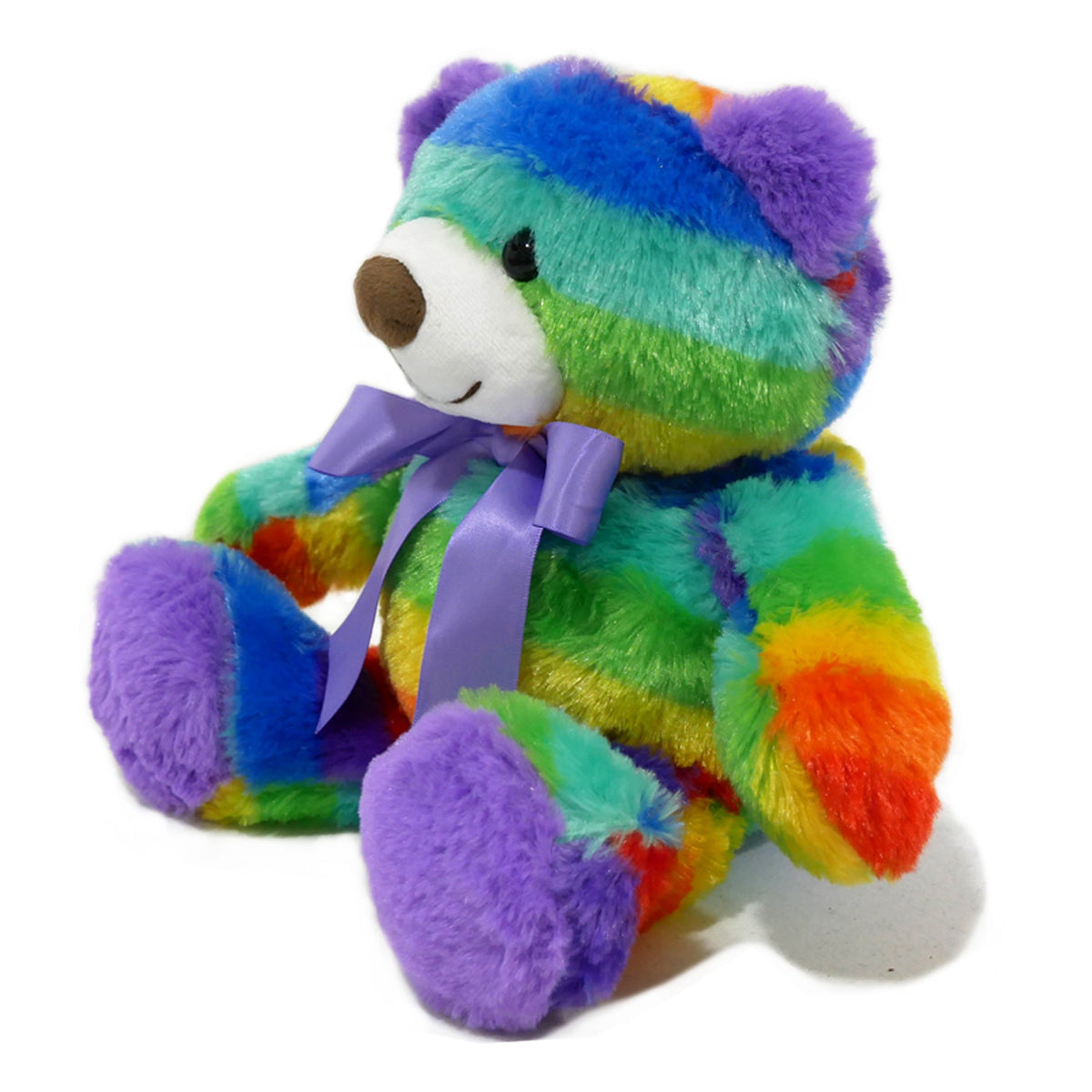 Rainbow Teddy Bear Plush, 2-Pack, 12-Inch Stuffed Animals, Ages 3+