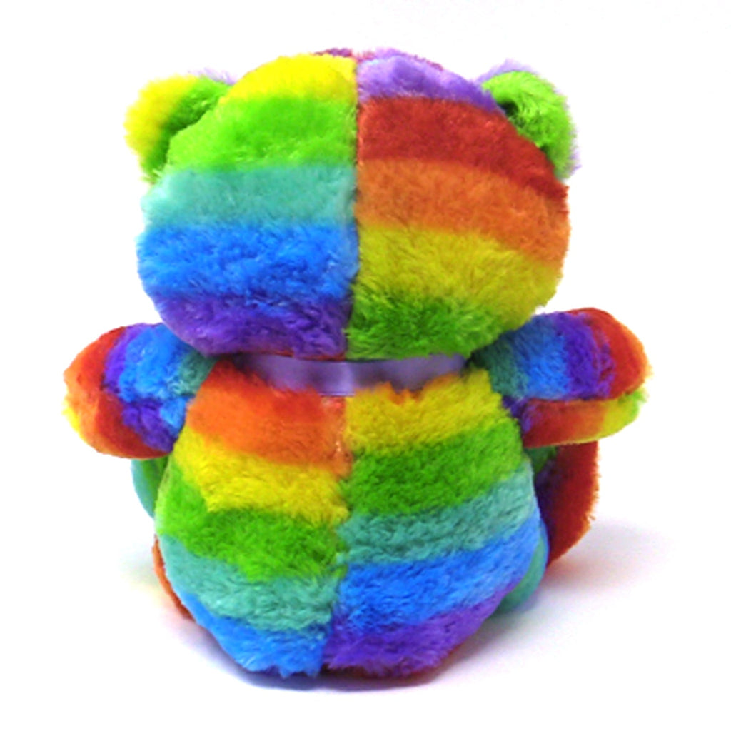 Rainbow Teddy Bear Plush Stuffed Animal, 12-Inch, Ages 3+