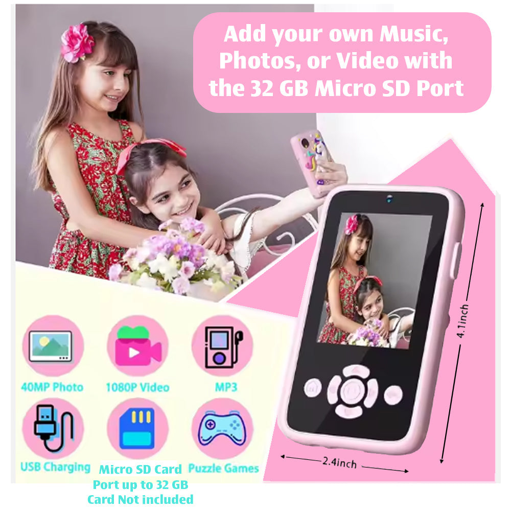 Kids Pretend Smartphone Toy with Cameras, Music & Learning Games, Ages 3–8