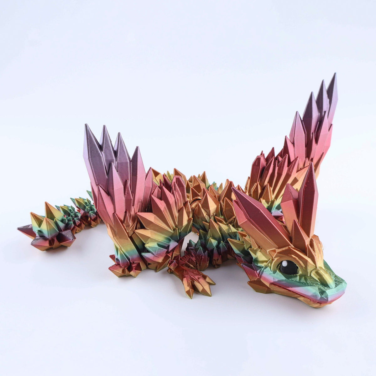 Crystal Wing Baby Dragon Articulated 3D Fidget Toy by Crafts 3D, image 9 of 20