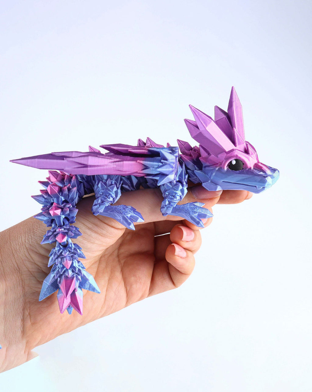 Crystal Wing Baby Dragon Articulated 3D Fidget Toy by Crafts 3D, image 15 of 20