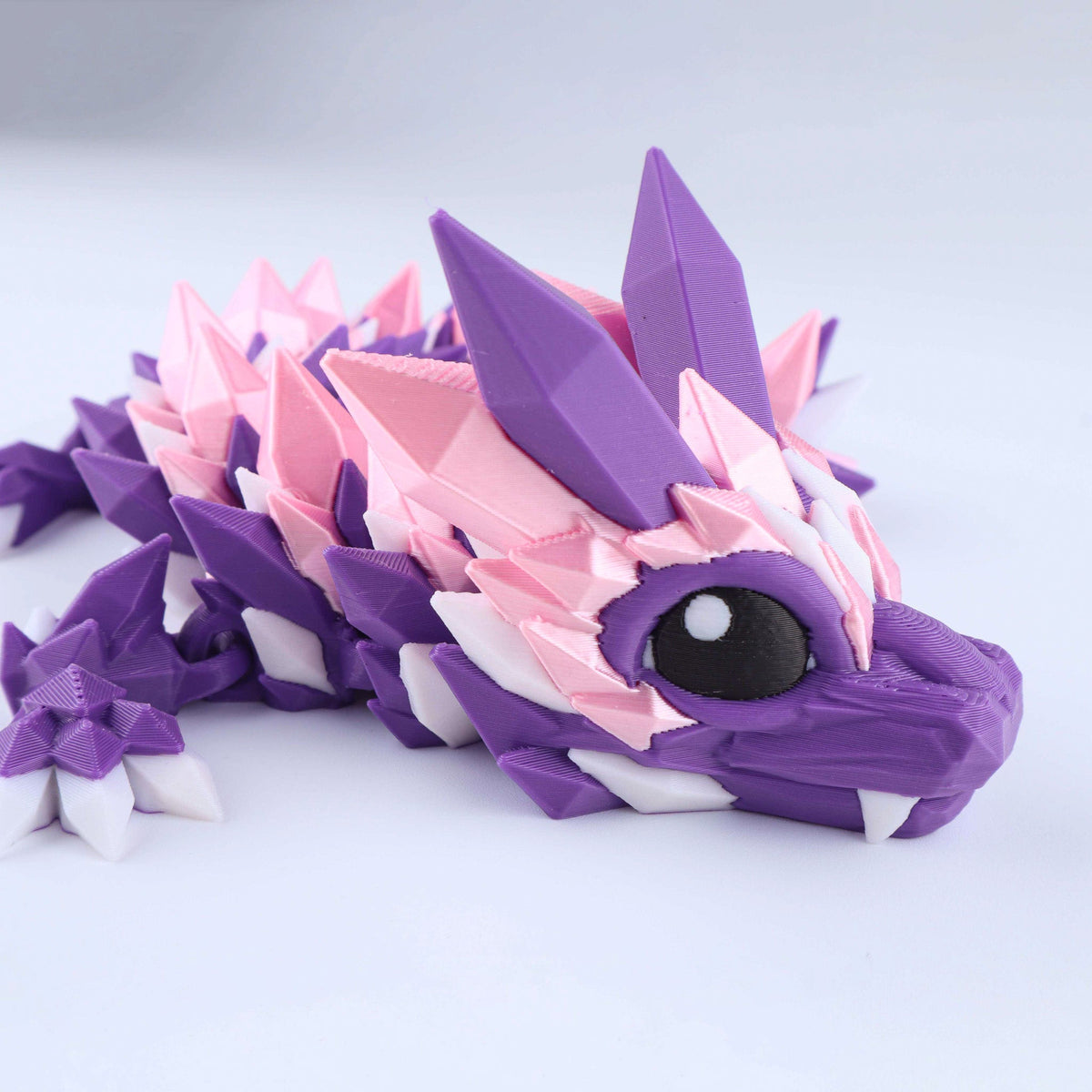Crystal Baby Dragon Articulated 3D Fidget Toy by Crafts 3D, image 1 of 15