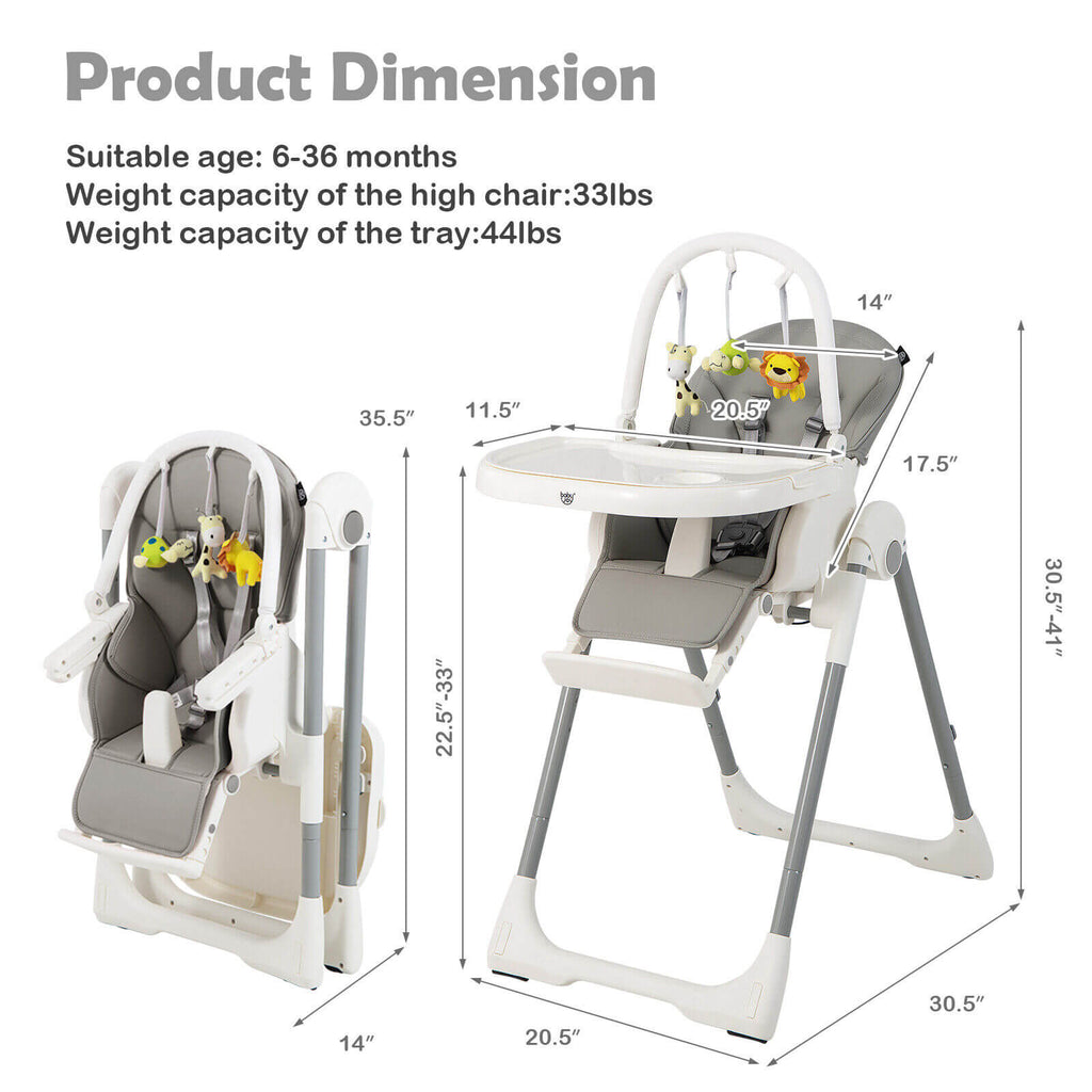 Little Sprouts 4-in-1 Folding High Chair