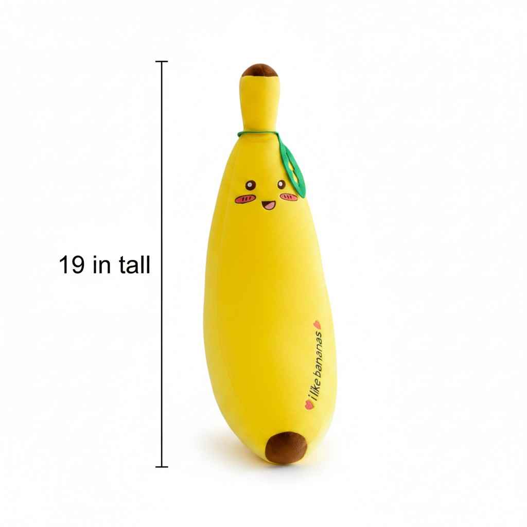 Kawaii Banana Plush Toy — Stuffed Fruit Character