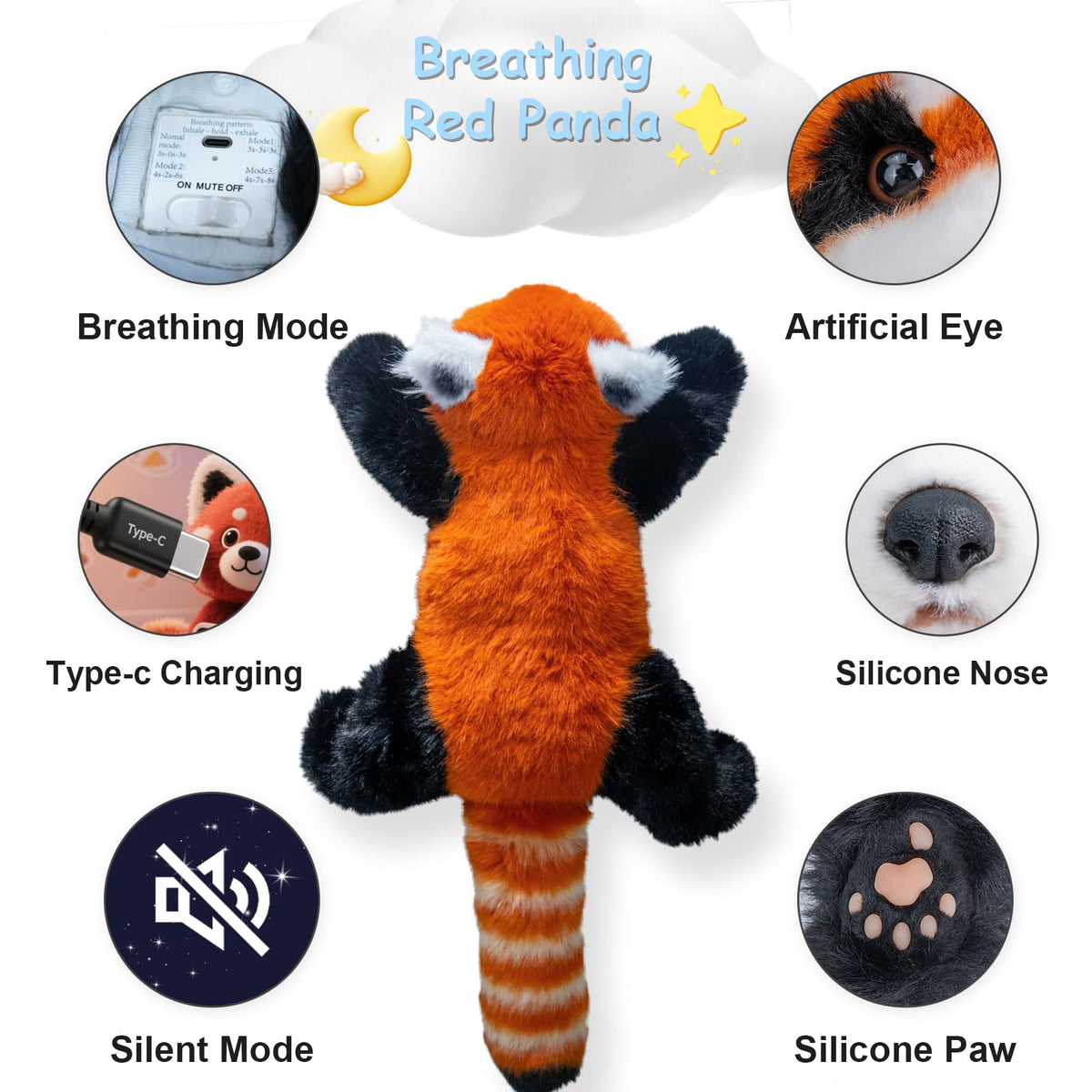 Breathing Red Panda Plush by Chongker, image 3 of 14