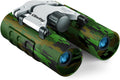 Camo-pattern binoculars with dark focus wheel