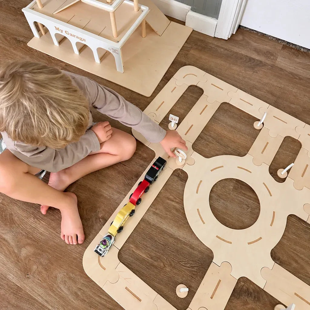 Wooden Car Track Toy