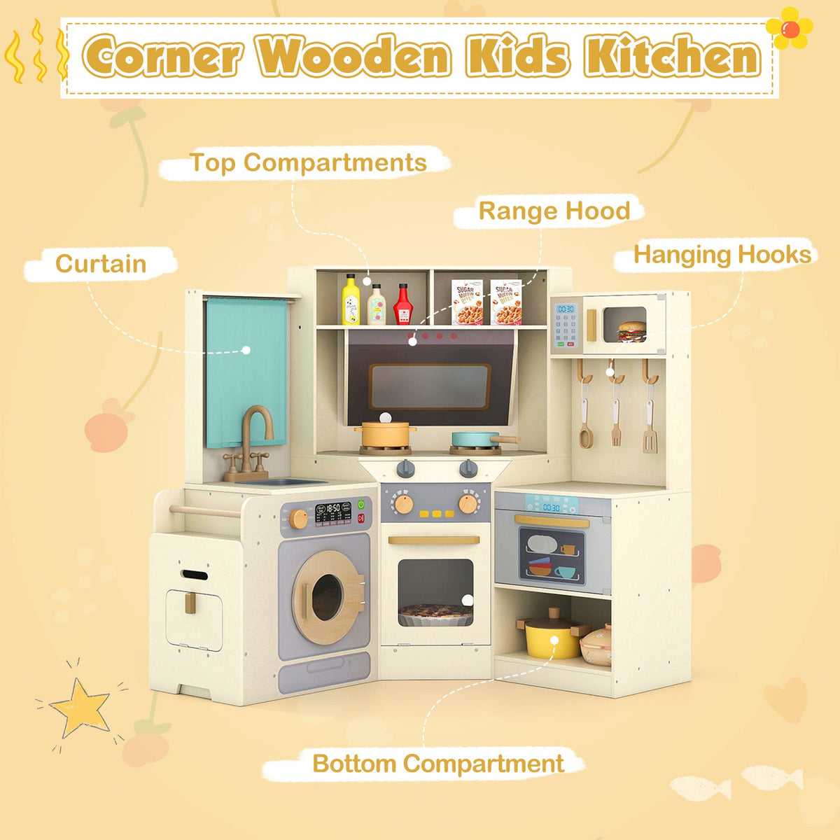 Little Chef Corner Play Kitchen
