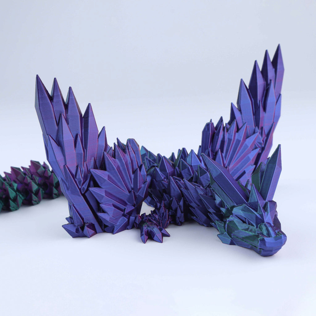 Crystal Wing Dragon Articulated 3D Fidget Toy by Crafts 3D, image 13 of 30