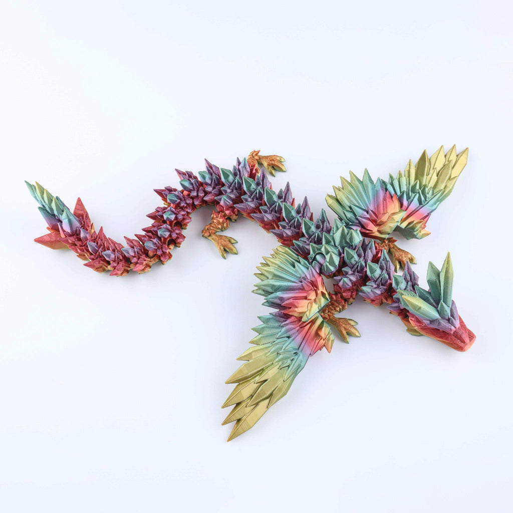 Crystal Wing Dragon Articulated 3D Fidget Toy by Crafts 3D, image 11 of 30