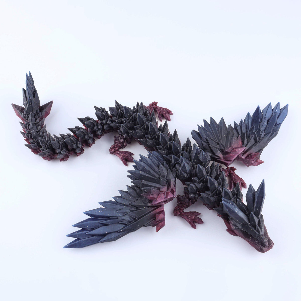 Crystal Wing Dragon Articulated 3D Fidget Toy by Crafts 3D, image 10 of 30