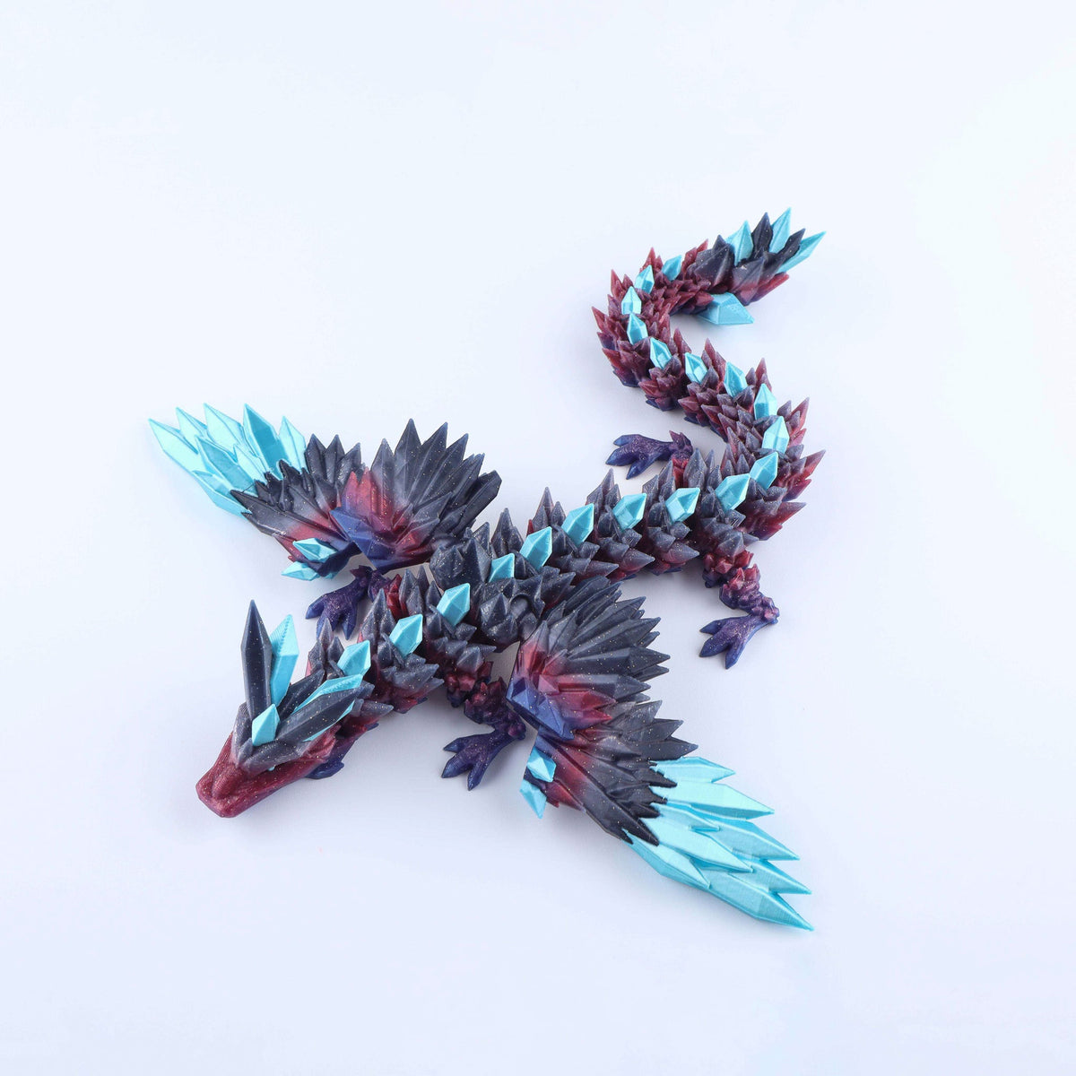 Crystal Wing Dragon Articulated 3D Fidget Toy by Crafts 3D, image 1 of 30