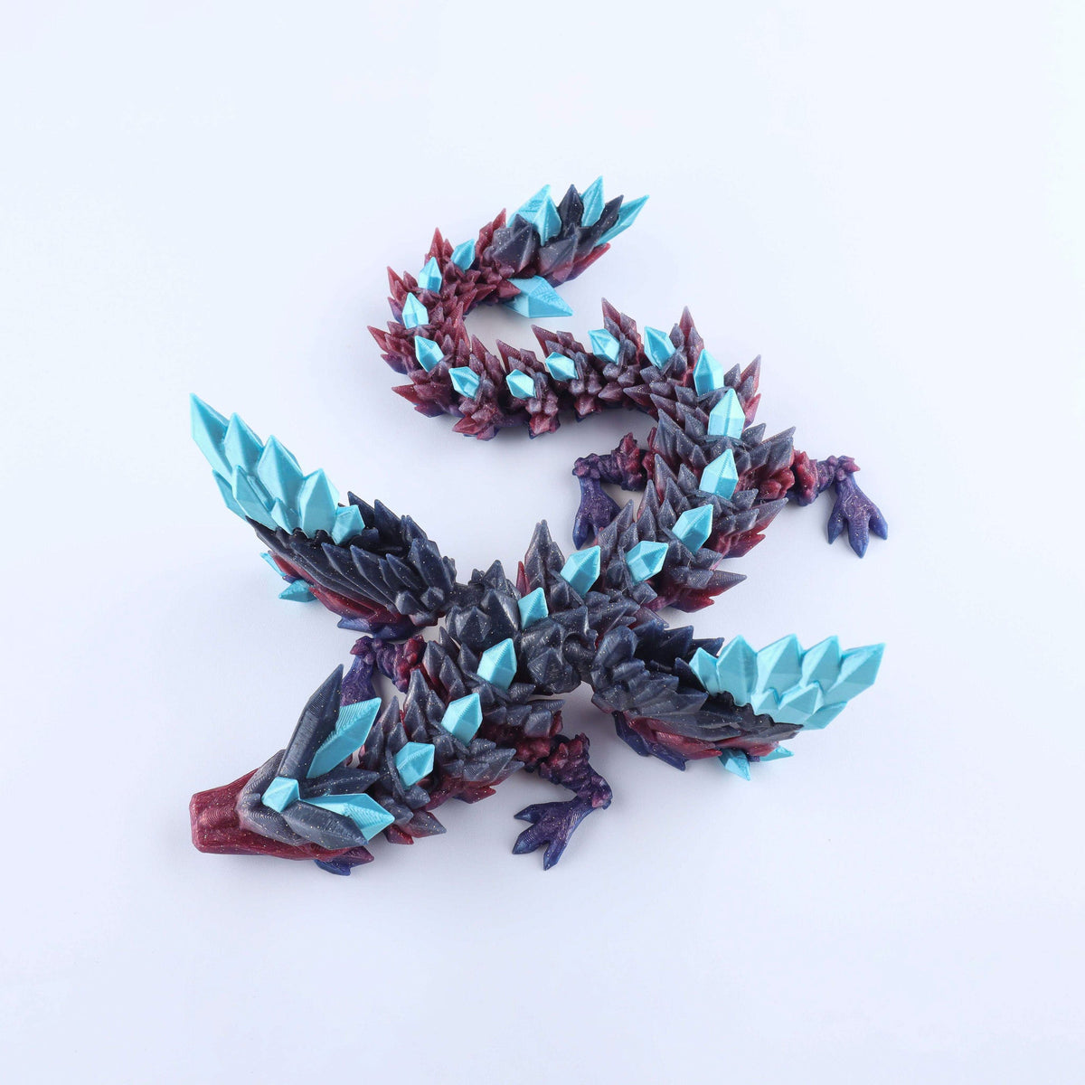 Crystal Wing Dragon Articulated 3D Fidget Toy by Crafts 3D, image 9 of 30