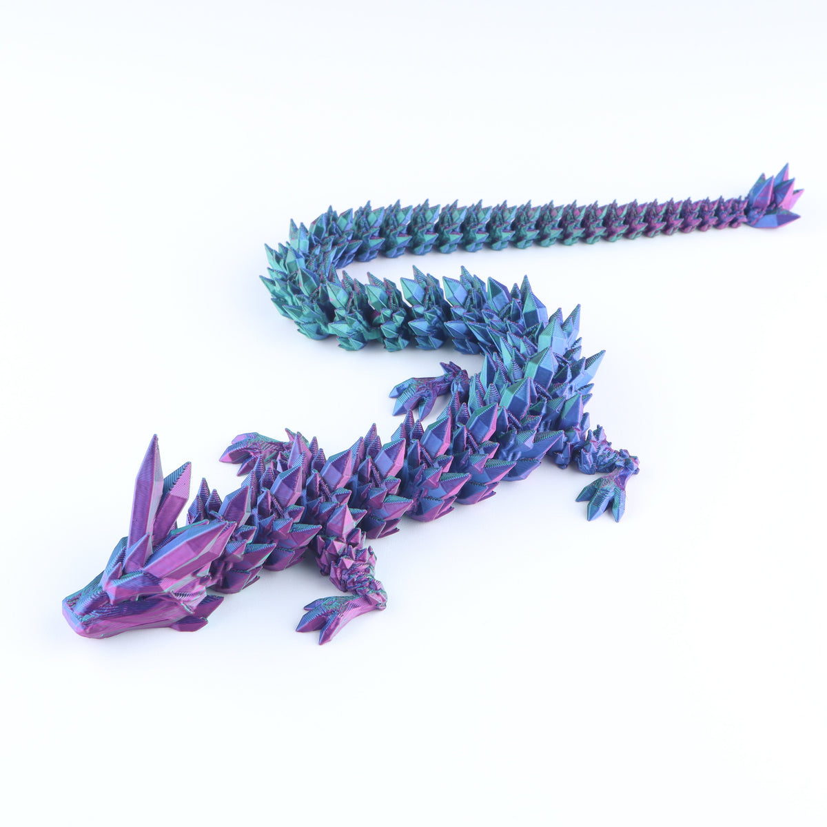 Crystal Dragon Articulated 3D Fidget Toy by Crafts 3D, image 23 of 26