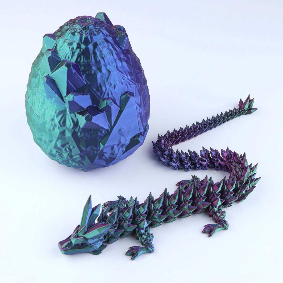Crystal Dragon Articulated 3D Fidget Toy by Crafts 3D, image 15 of 26