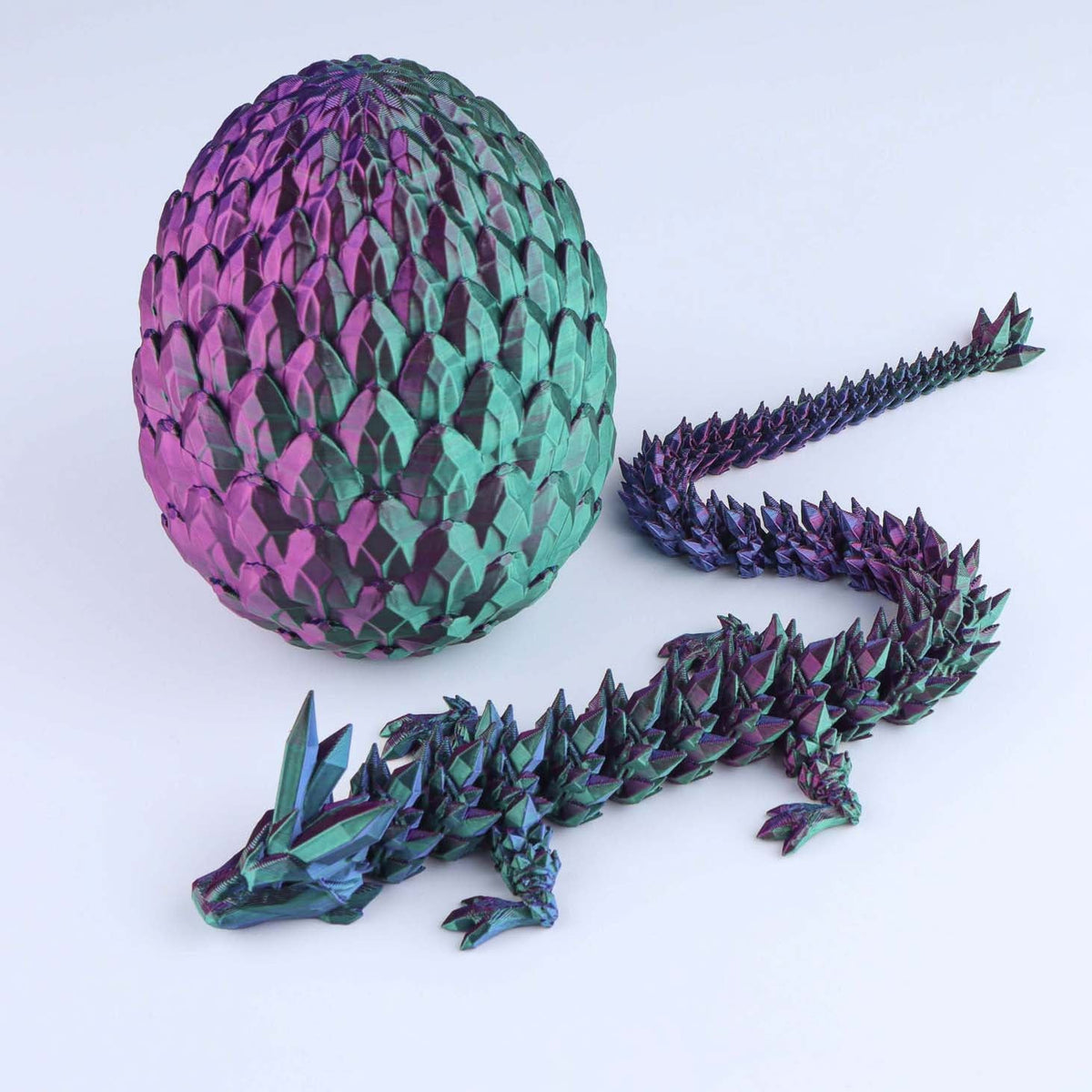 Crystal Dragon Articulated 3D Fidget Toy by Crafts 3D, image 12 of 26