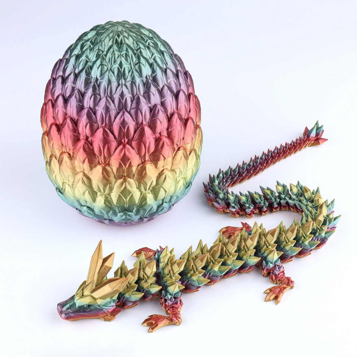 Crystal Dragon Articulated 3D Fidget Toy by Crafts 3D, image 10 of 26