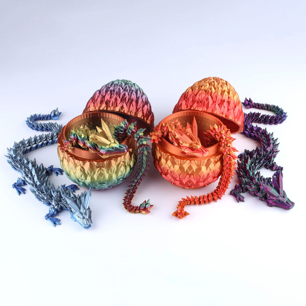Crystal Dragon Articulated 3D Fidget Toy by Crafts 3D, image 2 of 26