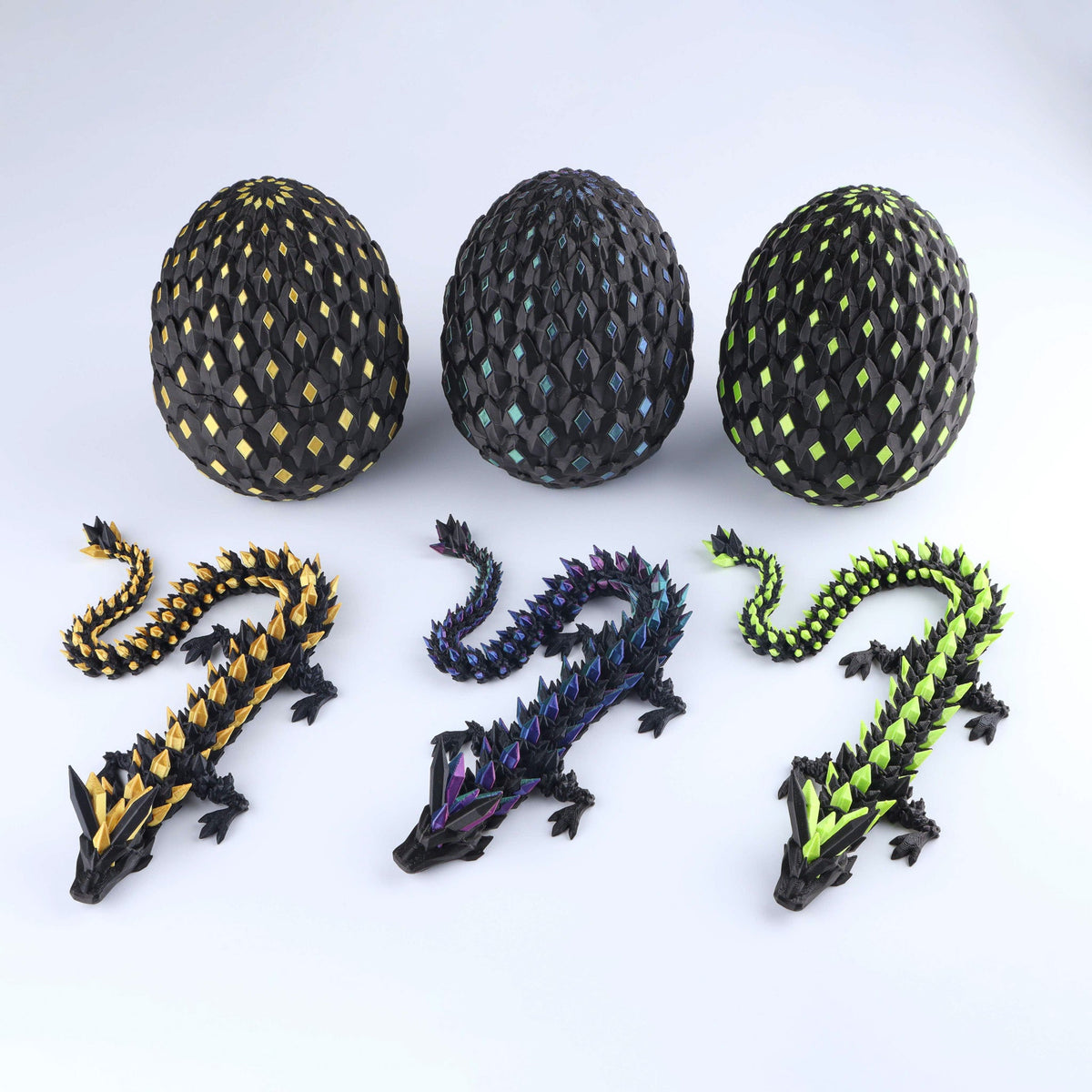Crystal Dragon Articulated 3D Fidget Toy by Crafts 3D, image 5 of 26
