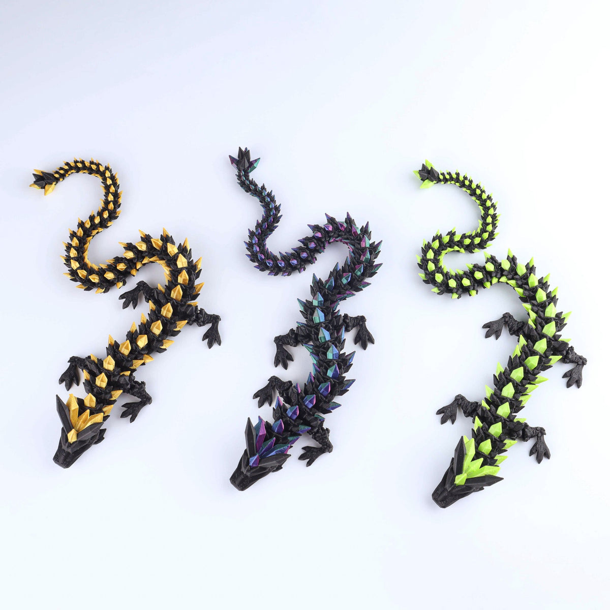 Crystal Dragon Articulated 3D Fidget Toy by Crafts 3D, image 6 of 26