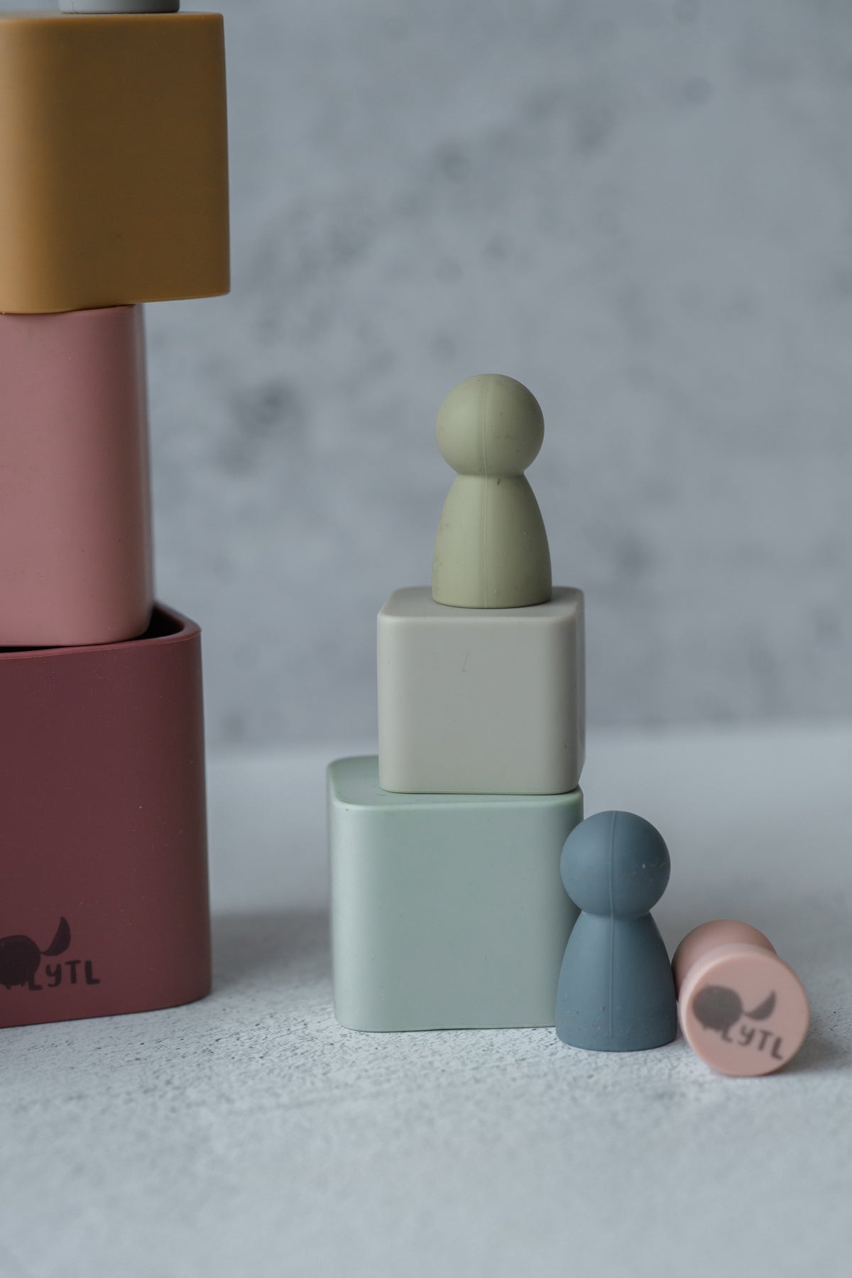 Mini Silicone Peg Dolls – Set of 6 by LYTL®, image 3 of 7