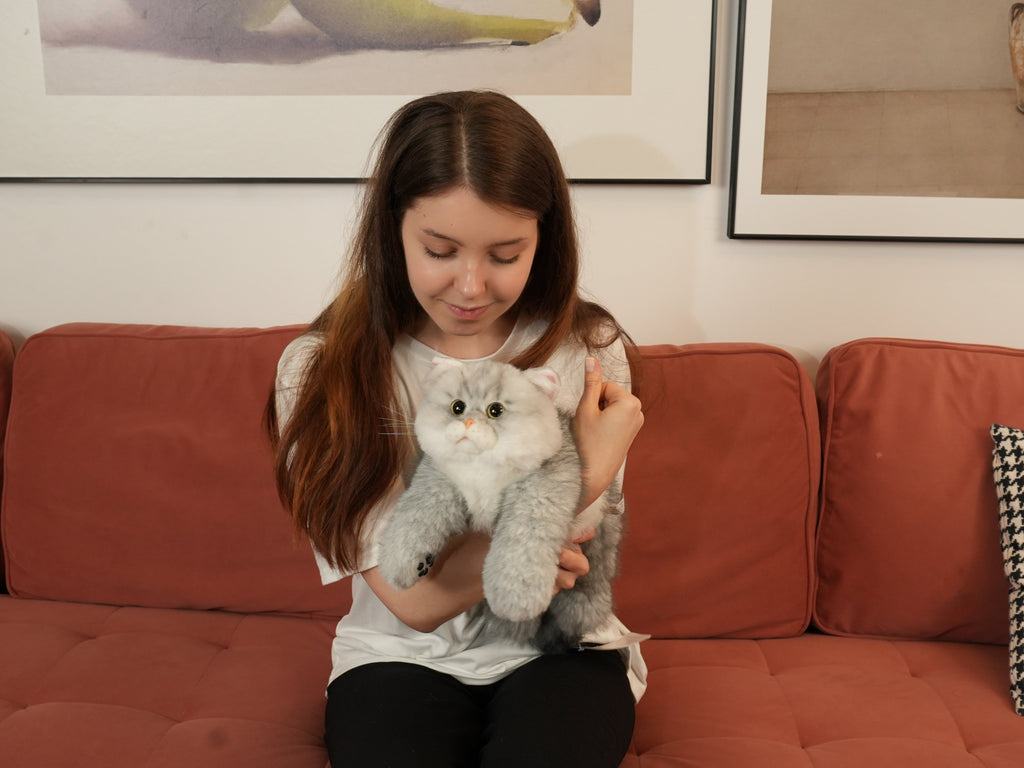 Silver British Shorthair Cat Plush by Chongker, image 6 of 10