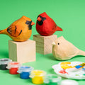 Hand-Carved Cardinal Bird DIY Painting Kit Craft Kit by Kitsville, image 1 of 8