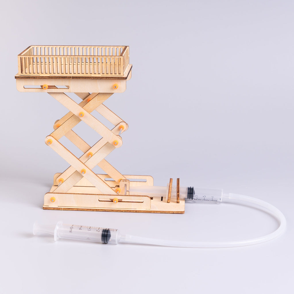 Hydraulic Scissor Lift Model Kit STEM Kit by Kitsville, image 1 of 7