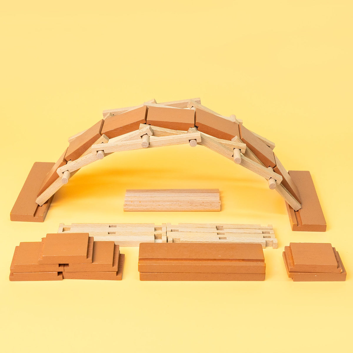 DIY Leonardo da Vinci Self-Supporting Bridge Kit by Kitsville, image 1 of 7