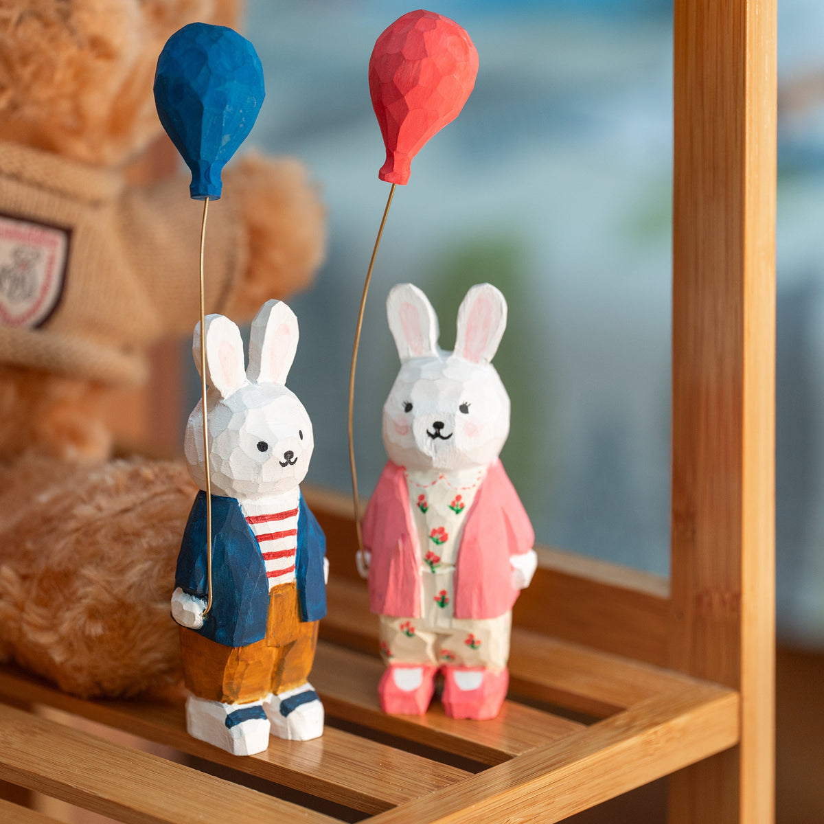 DIY Wooden Bunny Balloon Painting Kit by Kitsville, image 8 of 9