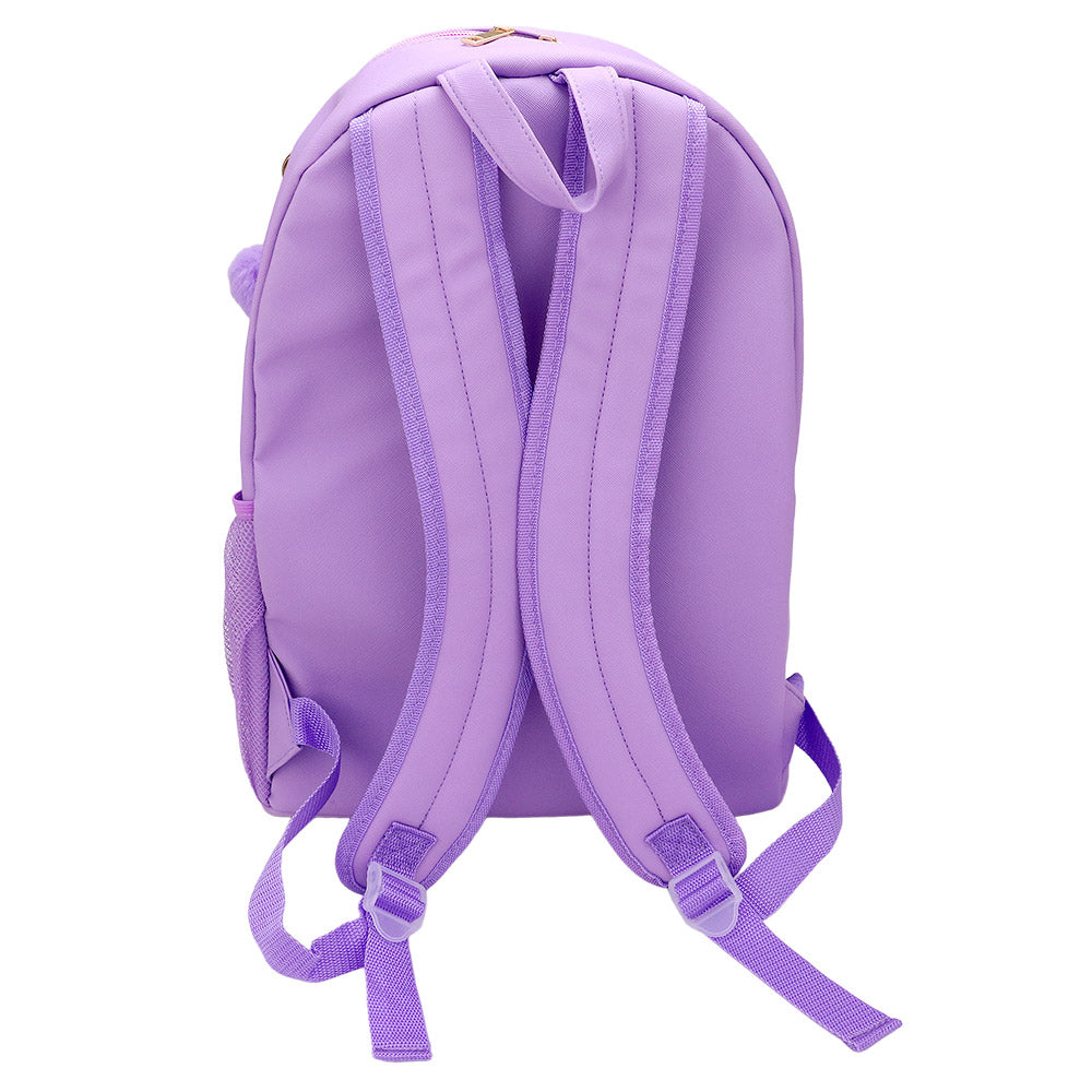Butterfly Patch Mini Backpack with Pom-Pom Charm