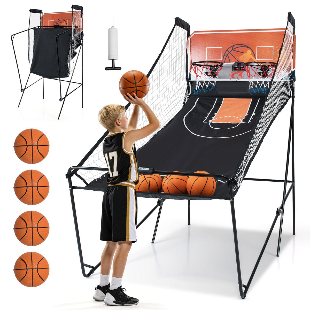 Hoop Heroes Folding Basketball Arcade