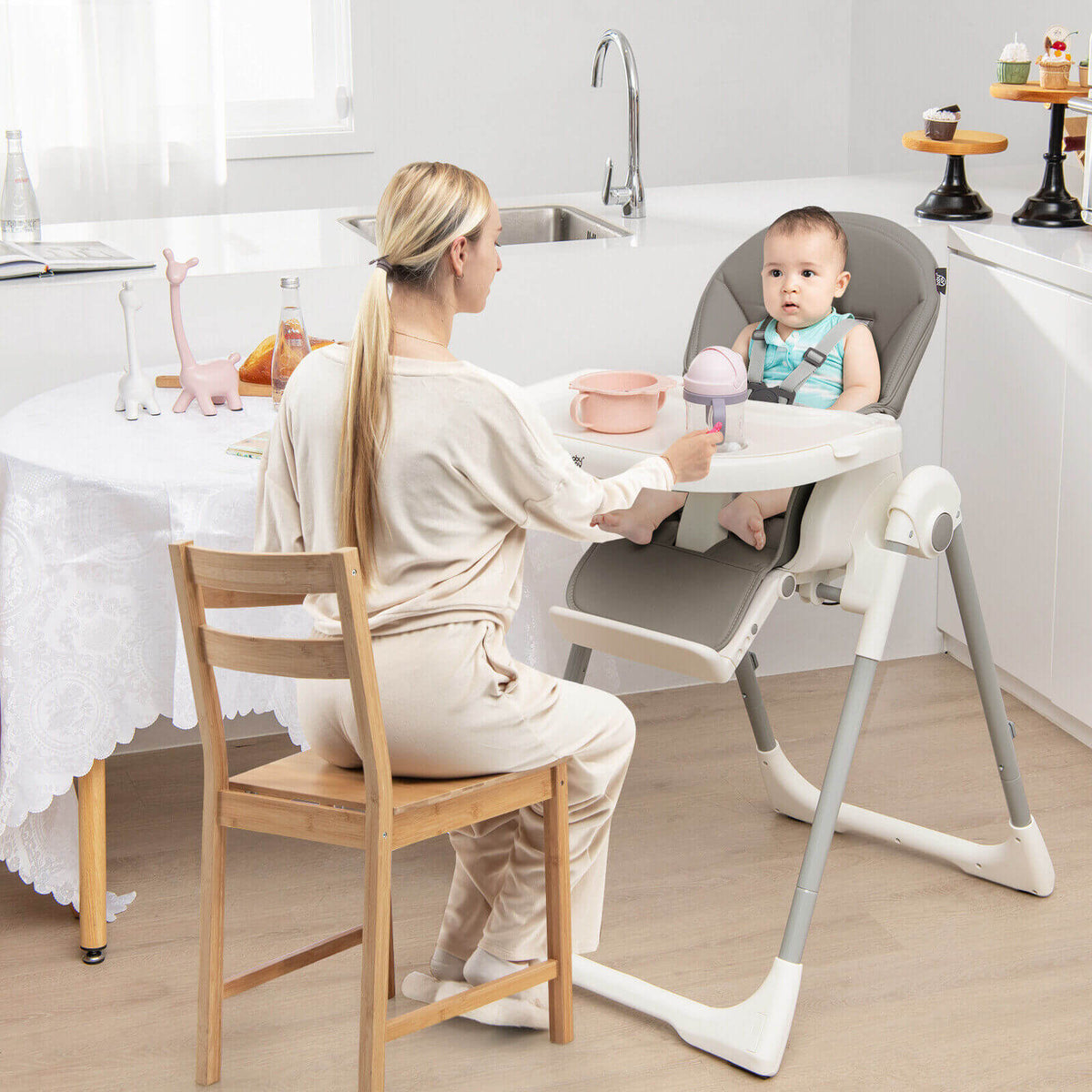Little Sprouts 4-in-1 Folding High Chair