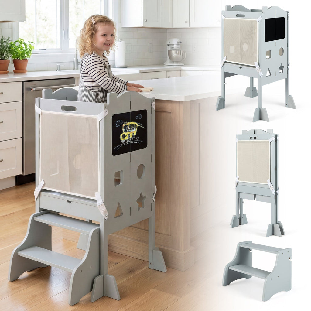 Little Helper Folding Toddler Tower & Step Stool