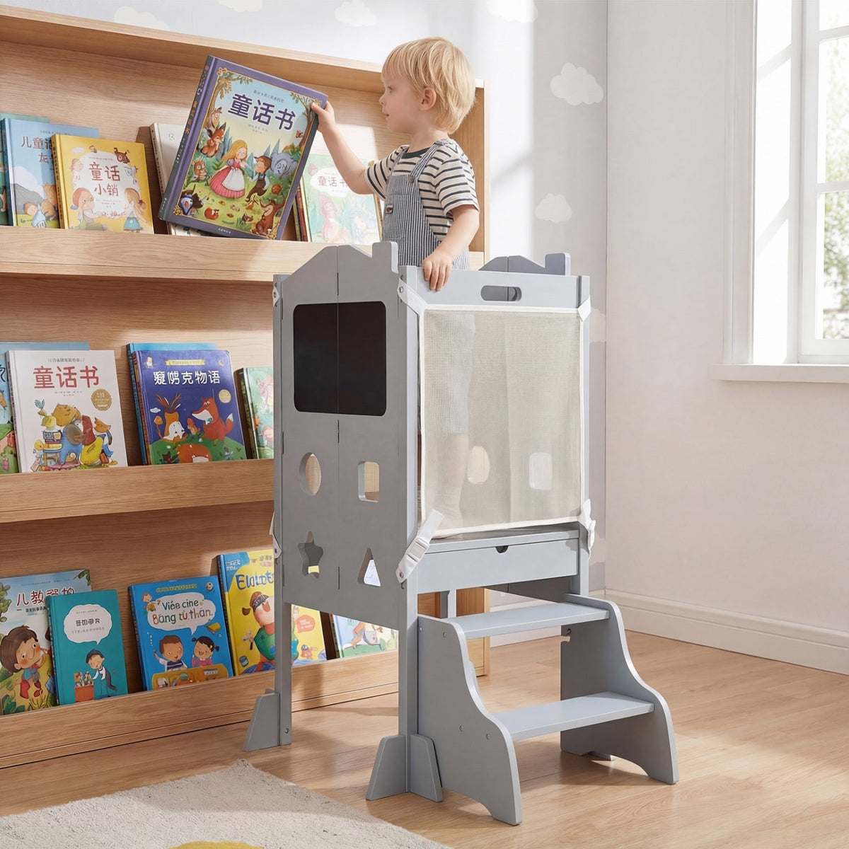 Little Helper Folding Toddler Tower & Step Stool