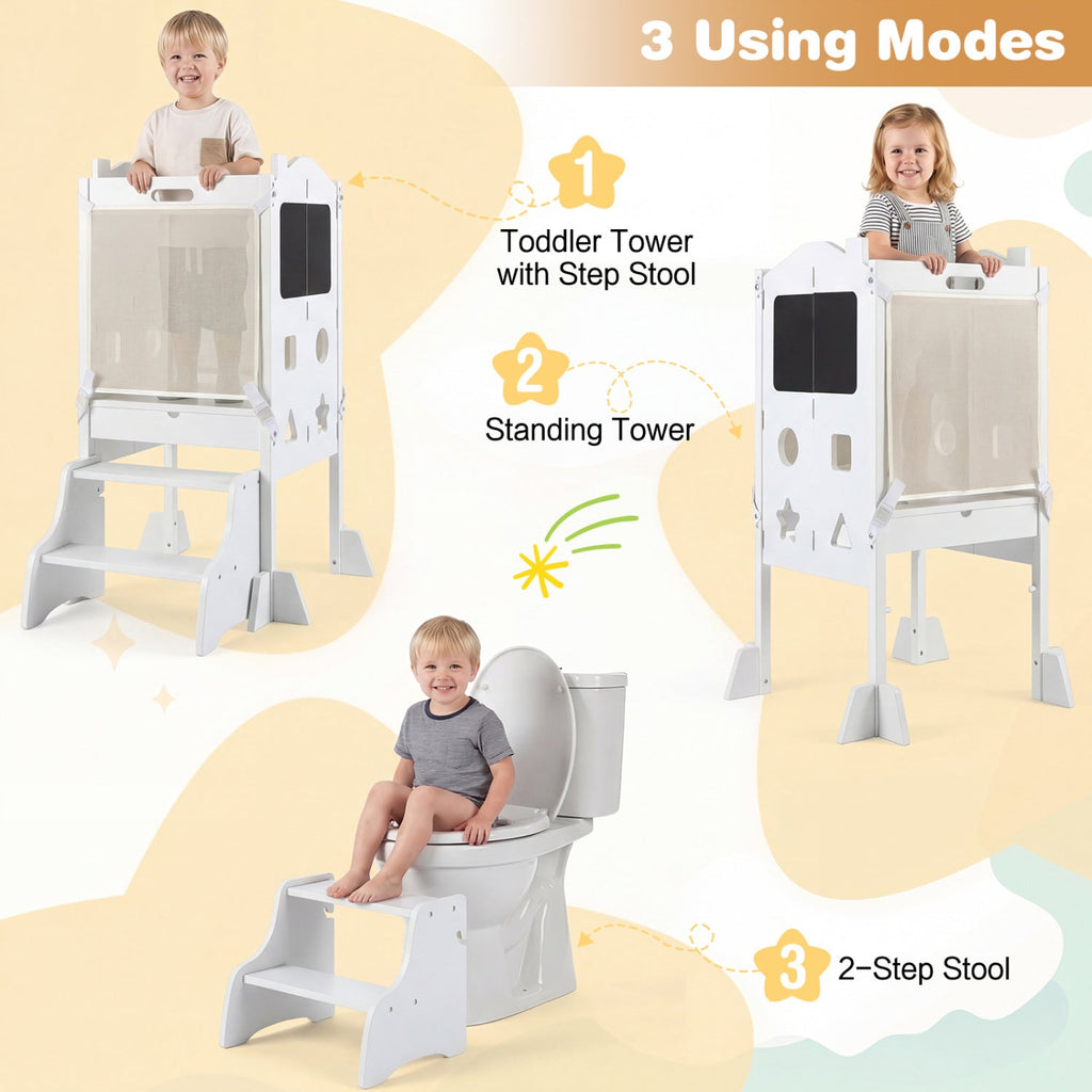 Little Helper Folding Toddler Tower & Step Stool