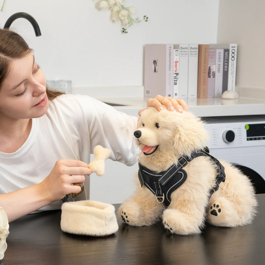2.2lbs Golden Retriever Plush – Weighted Emotional Support Toy Gift — product photo 2 of 10