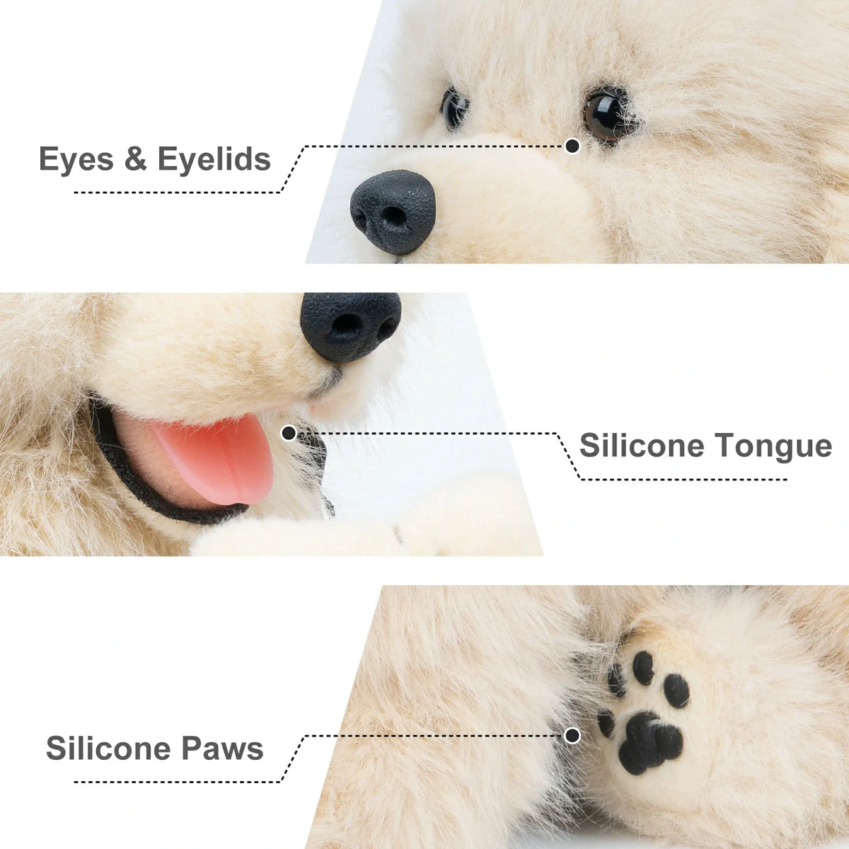 2.2lbs Golden Retriever Plush – Weighted Emotional Support Toy Gift — product photo 3 of 10