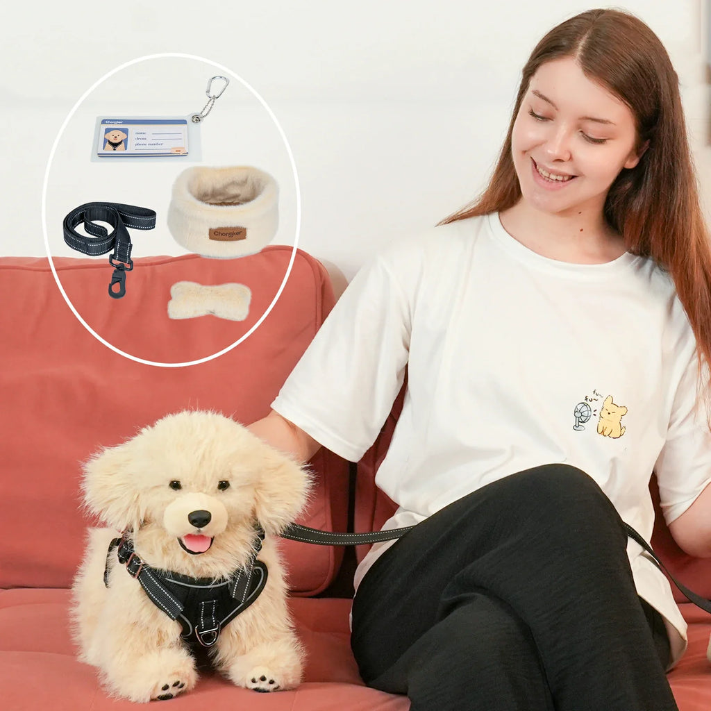 2.2lbs Golden Retriever Plush – Weighted Emotional Support Toy Gift — product photo 7 of 10