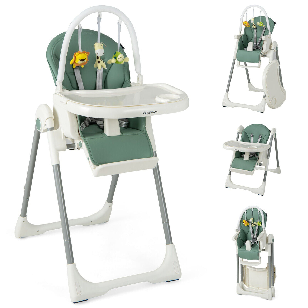 Little Sprouts 4-in-1 Folding High Chair