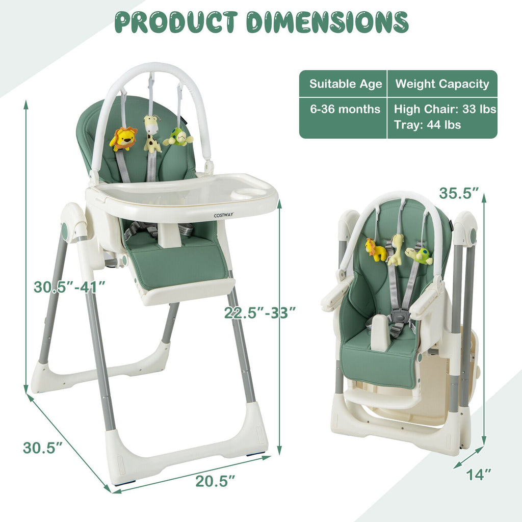 Little Sprouts 4-in-1 Folding High Chair