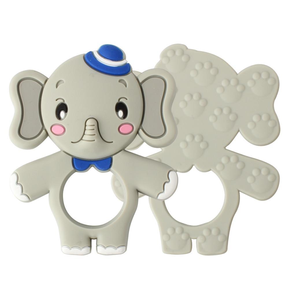 Animal Silicone Baby Teethers: Set of 2