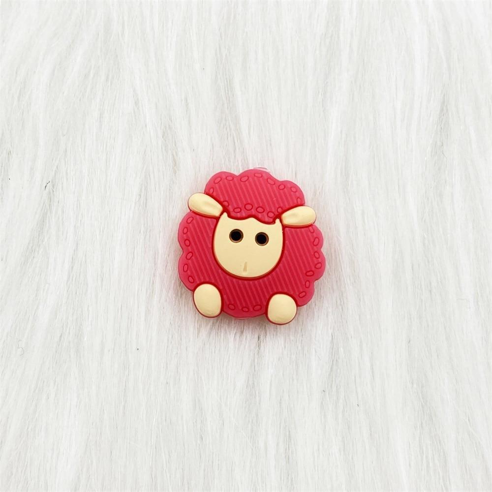 Sheep Silicone Baby Teethers: Set of 5