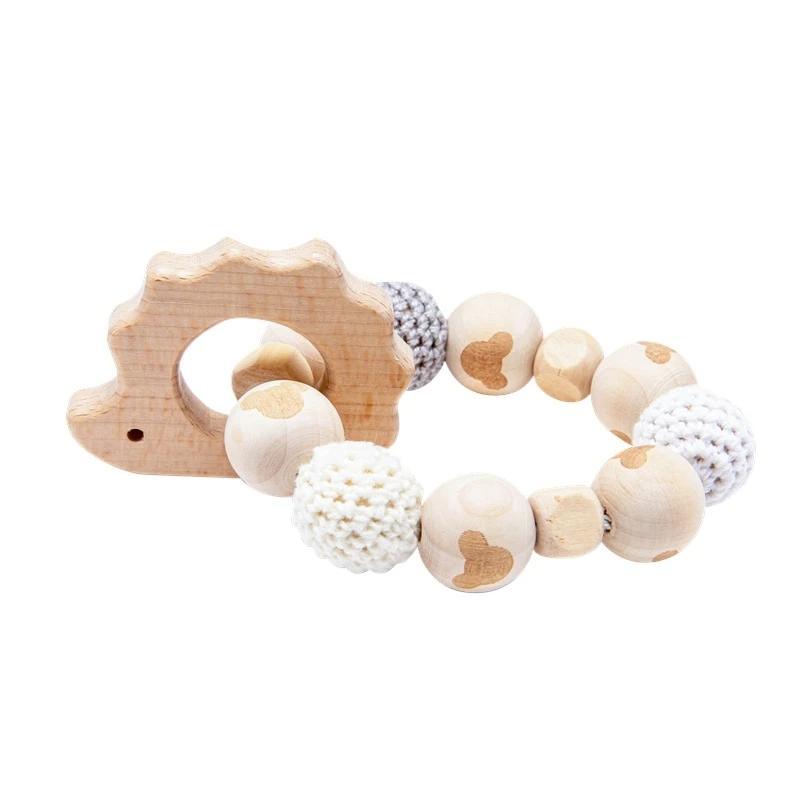 Hedgehog Wooden Ring Teether