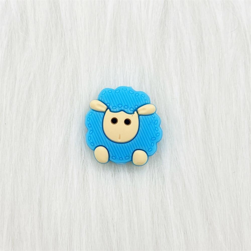 Sheep Silicone Baby Teethers: Set of 5