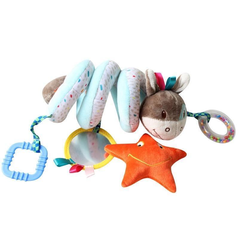 Animal Friends Spiral Stroller Rattle