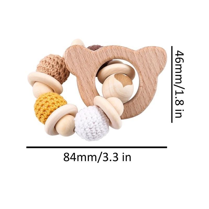 Hedgehog Wooden Ring Teether